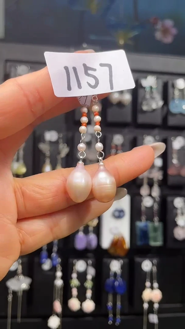 银S925镶嵌耳饰紫晶喜欢拍