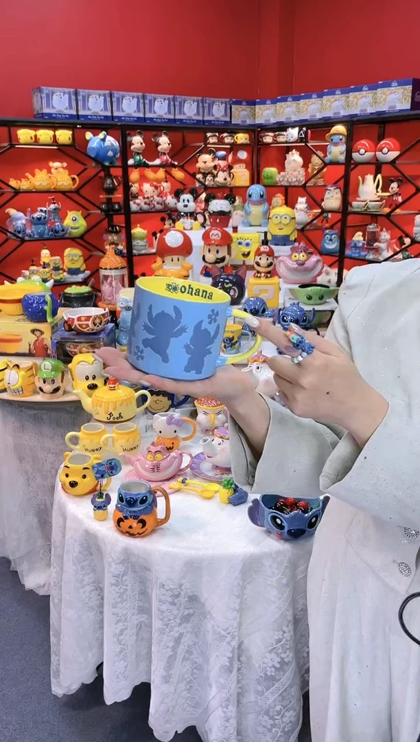 【闪购商品】1@@陶瓷杯史迪仔杯子