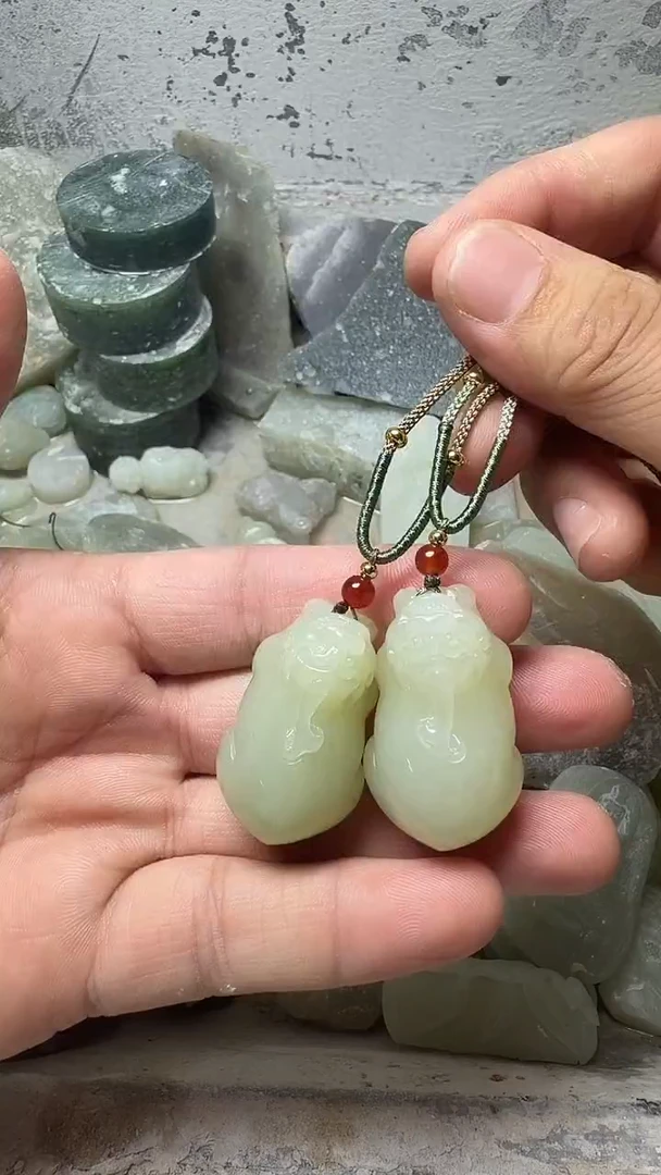 吊坠(不含链)未镶嵌和田玉貔貅拍一发一