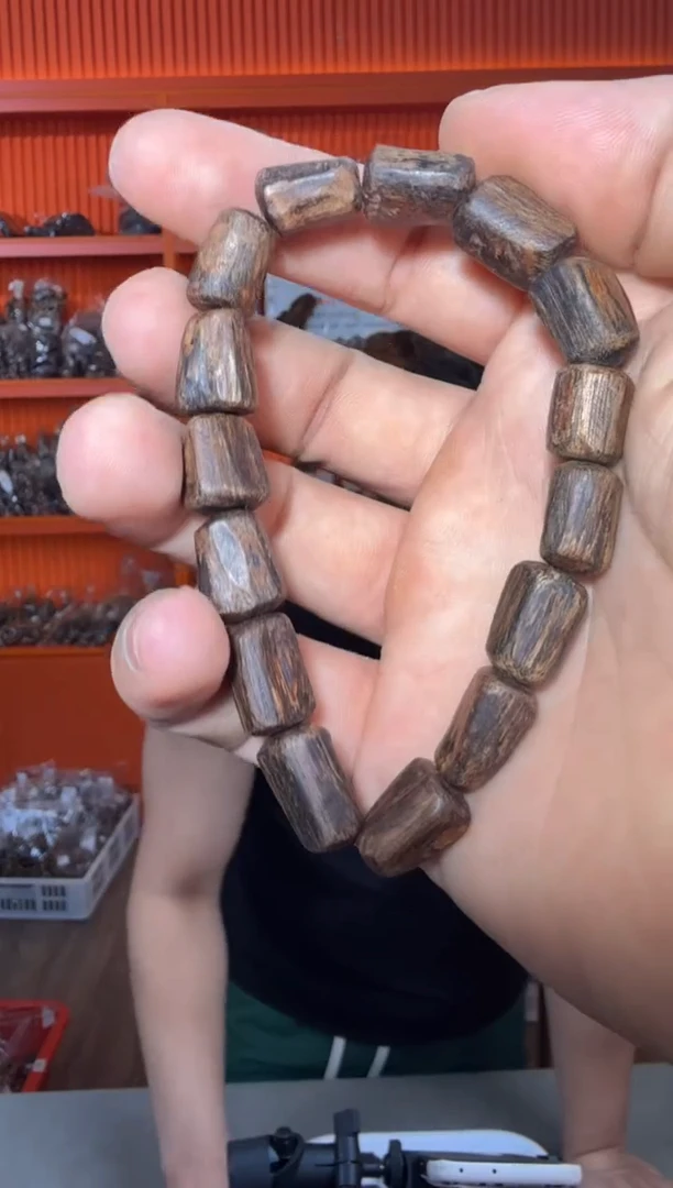 手串沉香x99号沉水越南绿伽罗15g多样性发一