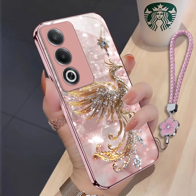 金钻凤凰OPPOA3活力版手机壳PKD110新款全包防摔高级感耐脏玻璃壳