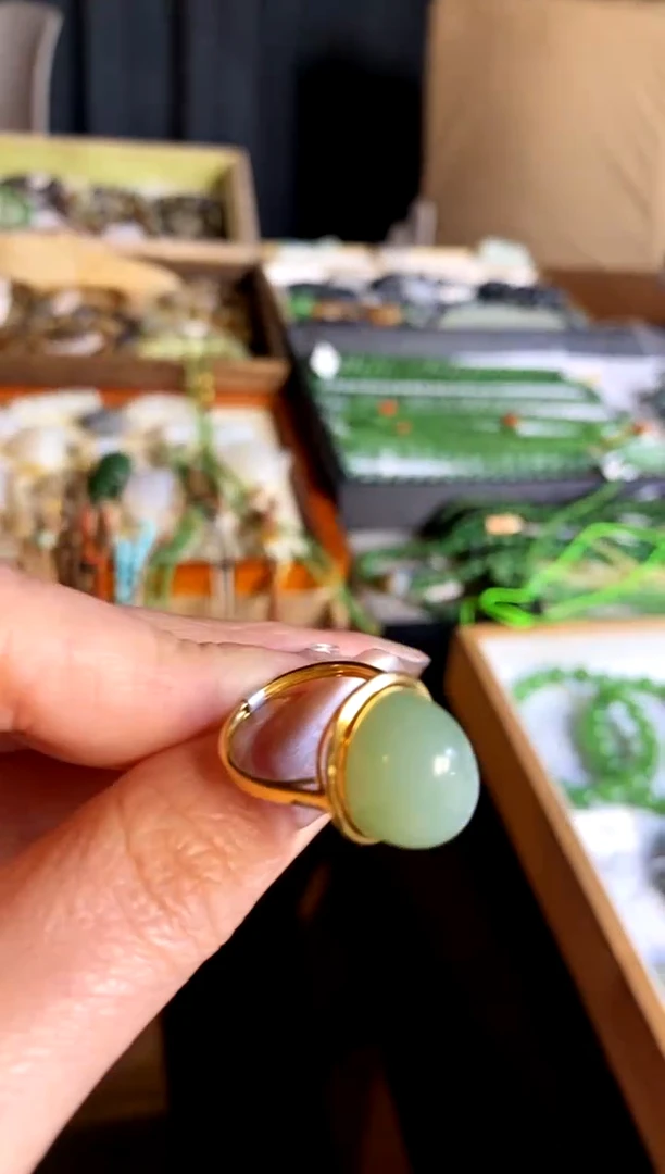 【闪购商品】和田玉（糖玉）戒指未镶嵌戒指14