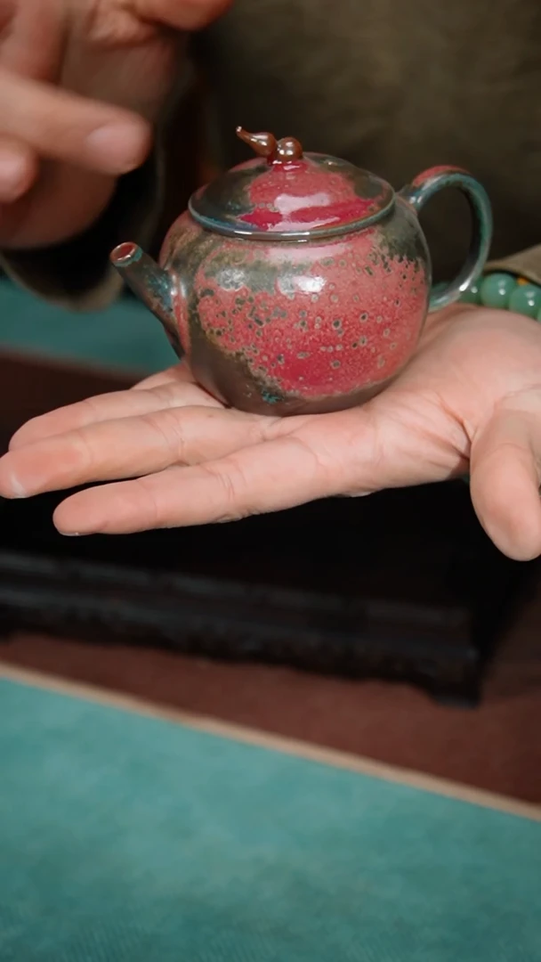 【闪购商品】299-1圆葫芦壶（炉钧釉）