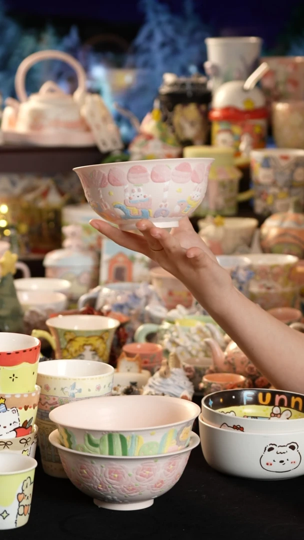 其他陶景德镇釉下彩手绘设计师款陶瓷