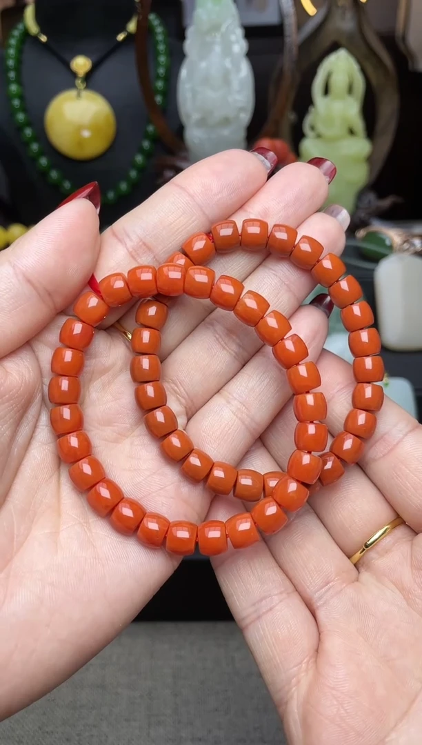 【闪购商品】南红玛瑙手链未镶嵌手串多样性发其一n069