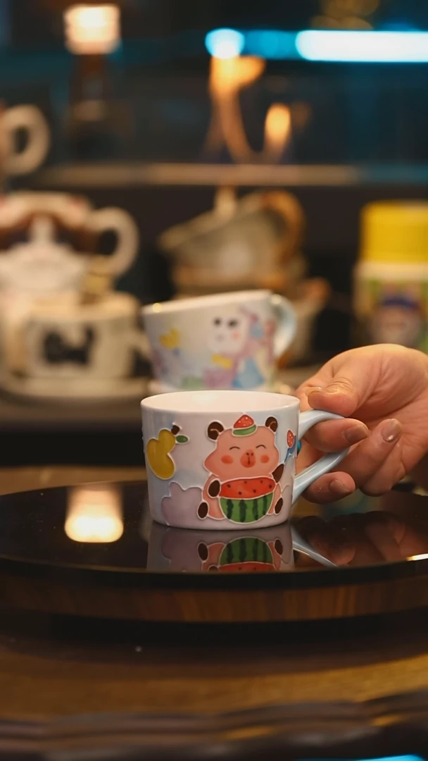 【闪购商品】杯子景德镇高温釉下彩手绘