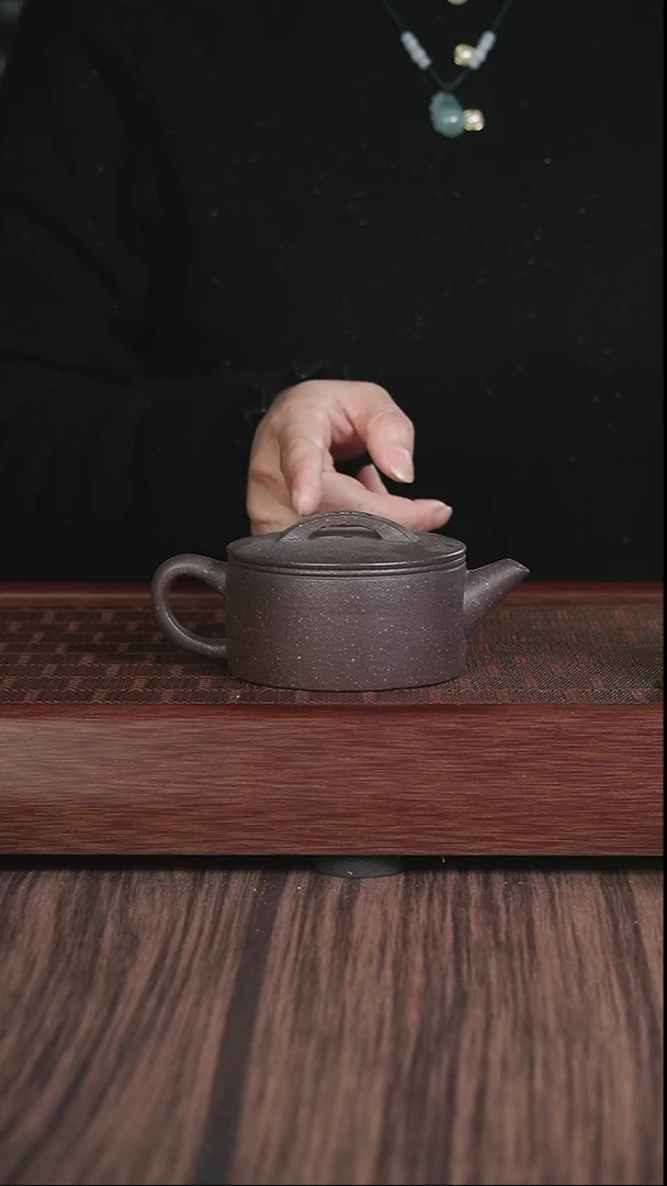 【闪购商品】紫砂茶壶XJ粗砂天青 汉瓦