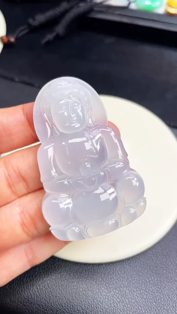 颈饰未镶嵌翡翠【72】观音 尺寸 61.7   40.5   6mm