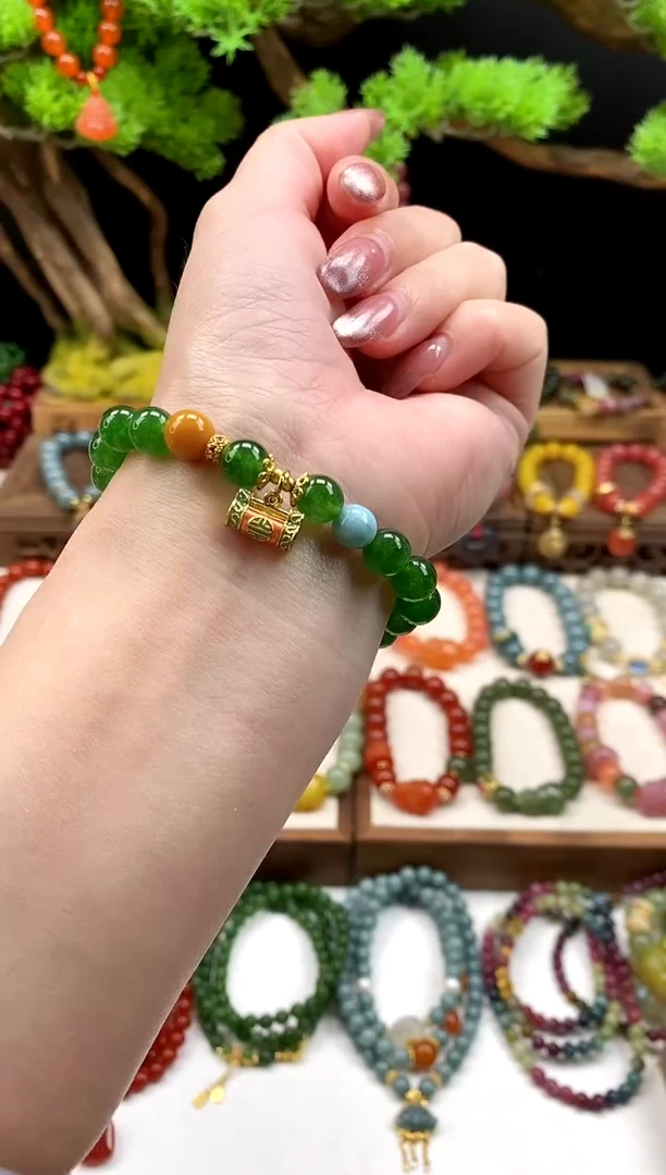 未镶嵌玛瑙手饰绿玛瑙