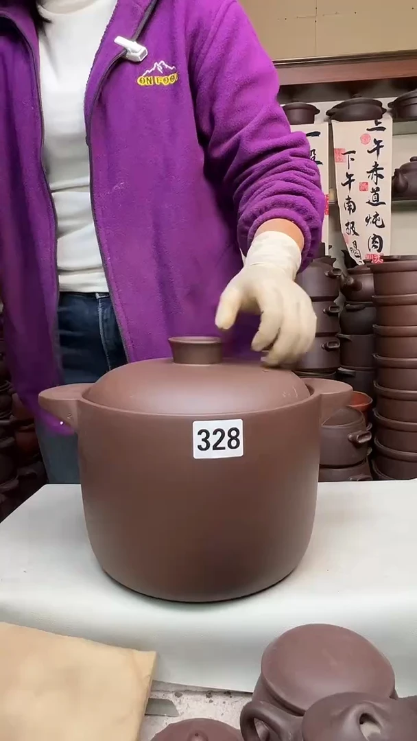 宜兴紫砂微瑕6升直筒328