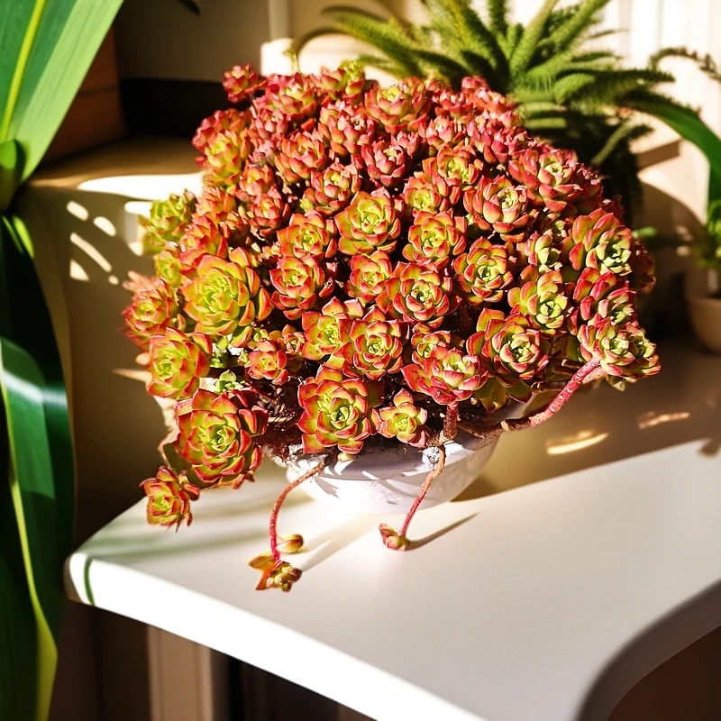 蒂亚25-30cm带盆带土白月光多肉好看好养一单包邮