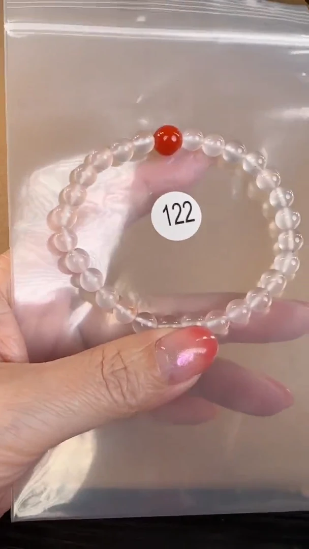 【闪购商品】玛瑙/玉髓手串未镶嵌原矿无优化无裂荔枝