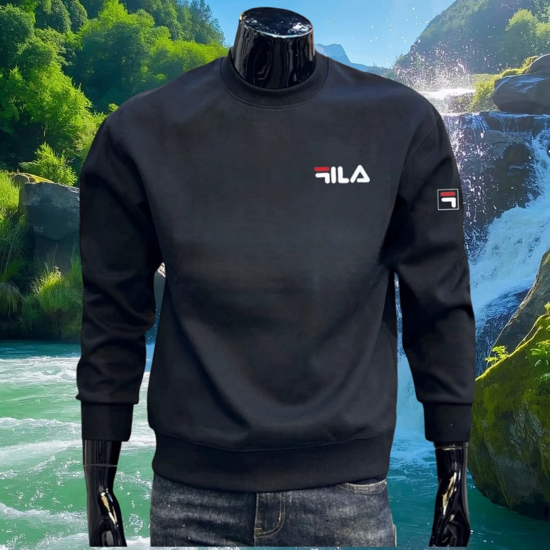 重磅潮牌男士卫衣时尚百搭休闲百搭套头圆领长袖秋冬宽松卫衣男装