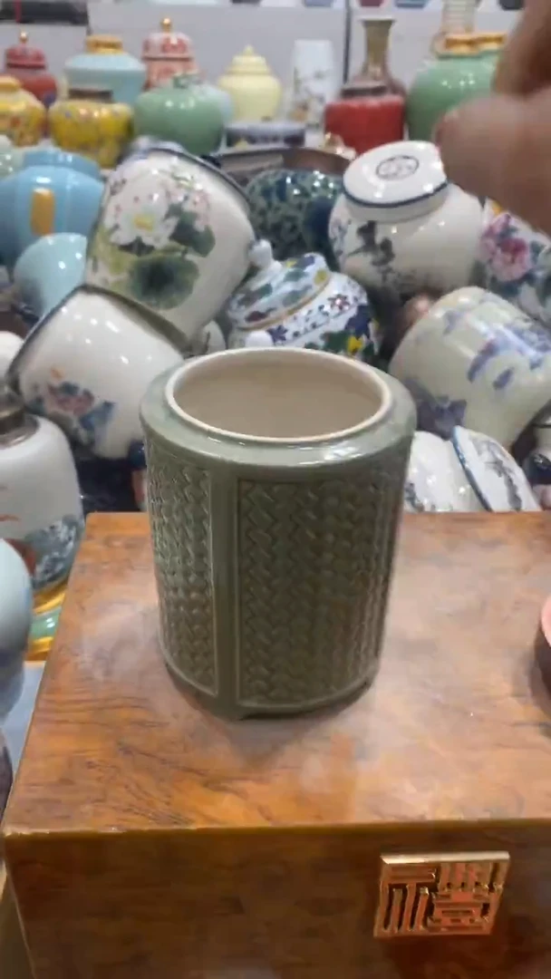 摆件陶茶叶罐密封罐储存罐