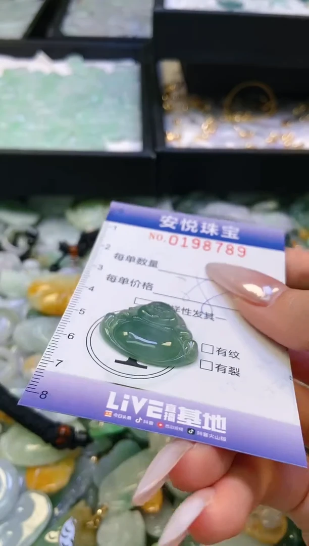 翡翠挂件未镶嵌闪购0198789