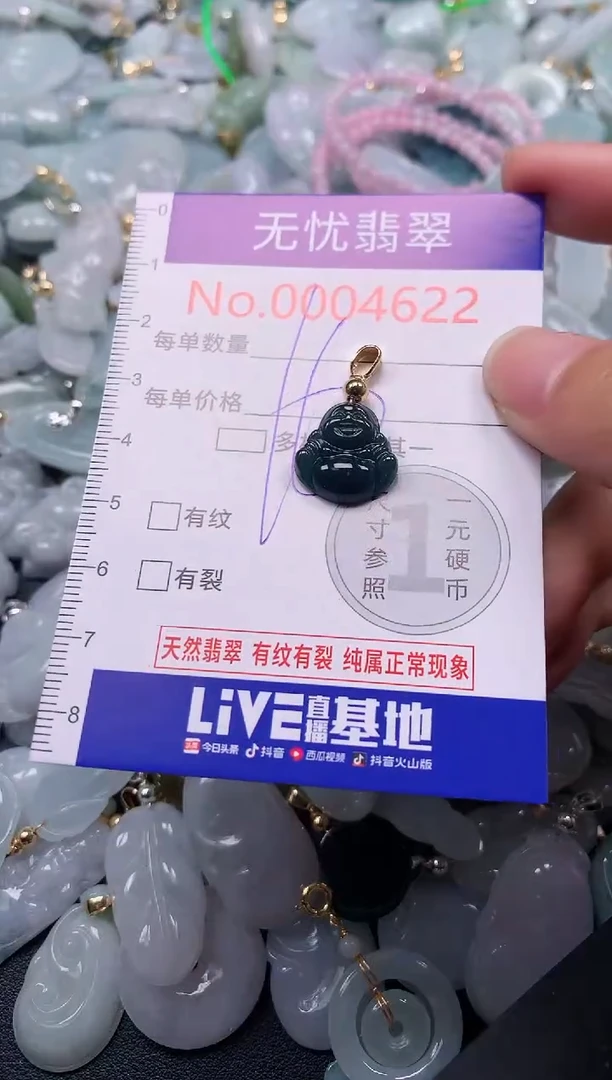 翡翠未镶嵌吊坠(不含链)4622