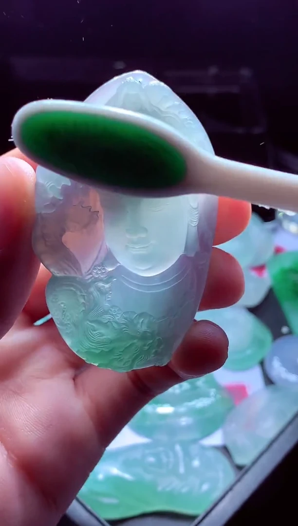 未镶嵌定制翡翠张*#翡翠毛货定制