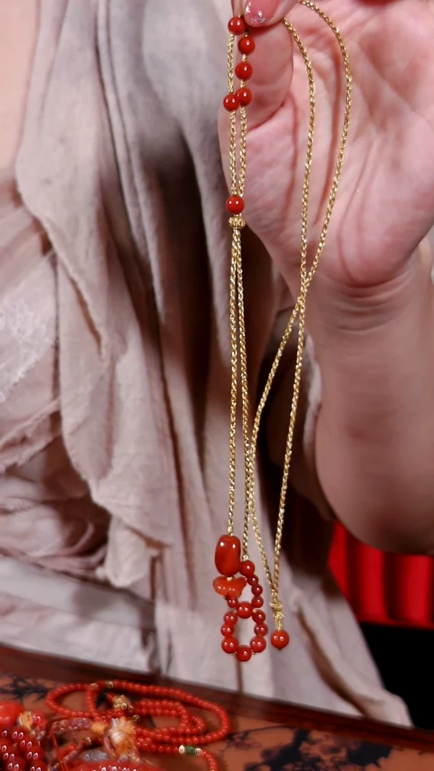 未镶嵌项链南红玛瑙手工原创