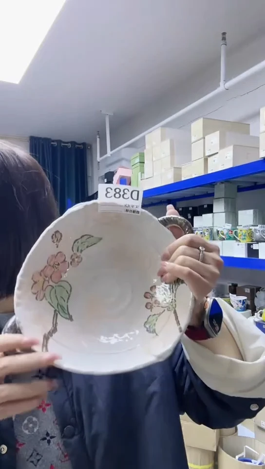 【闪购商品】瓷片日本进口瓷器B383大钵