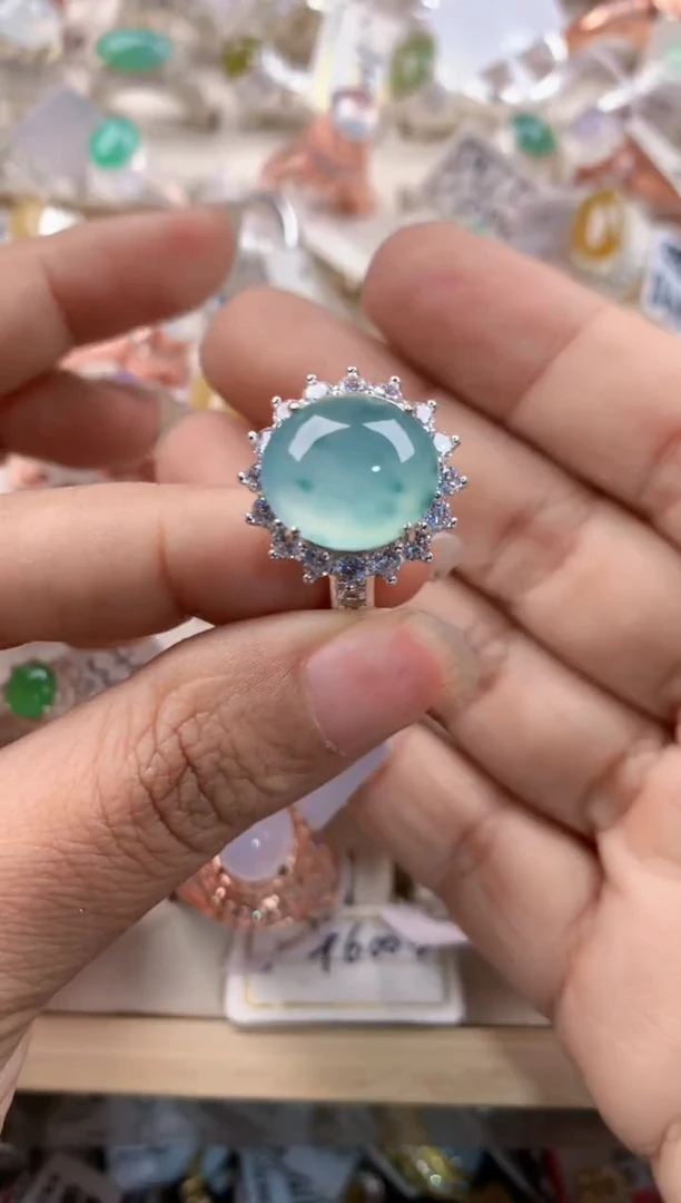 未镶嵌戒指翡翠161616----3