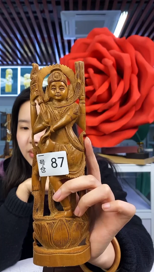 【闪购商品】檀香木一号库87老山檀-工艺品湿婆108克