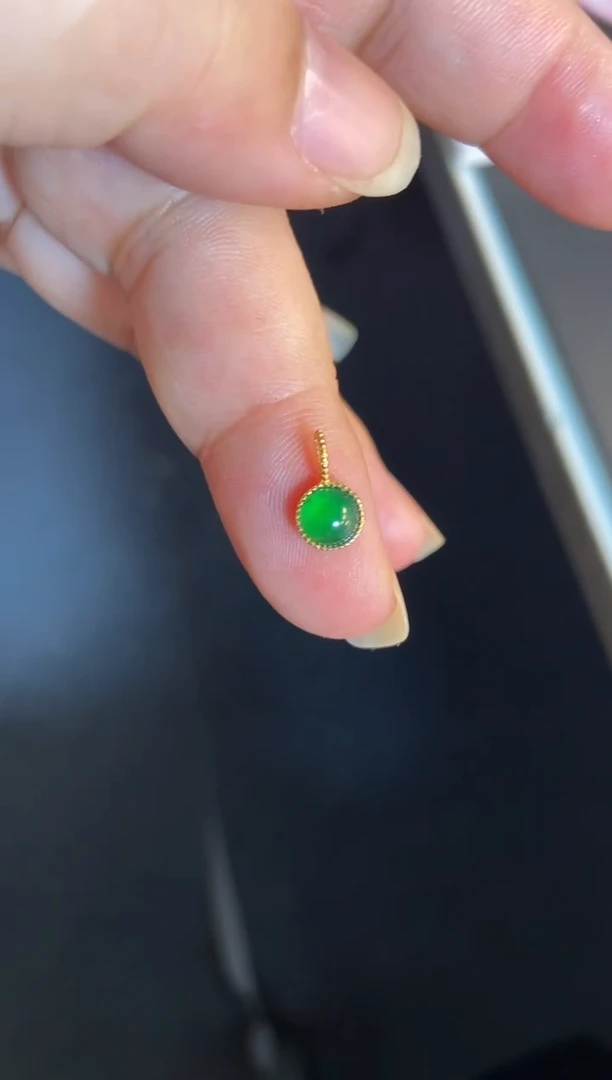 吊坠(不含链)银S925镶嵌翡翠1