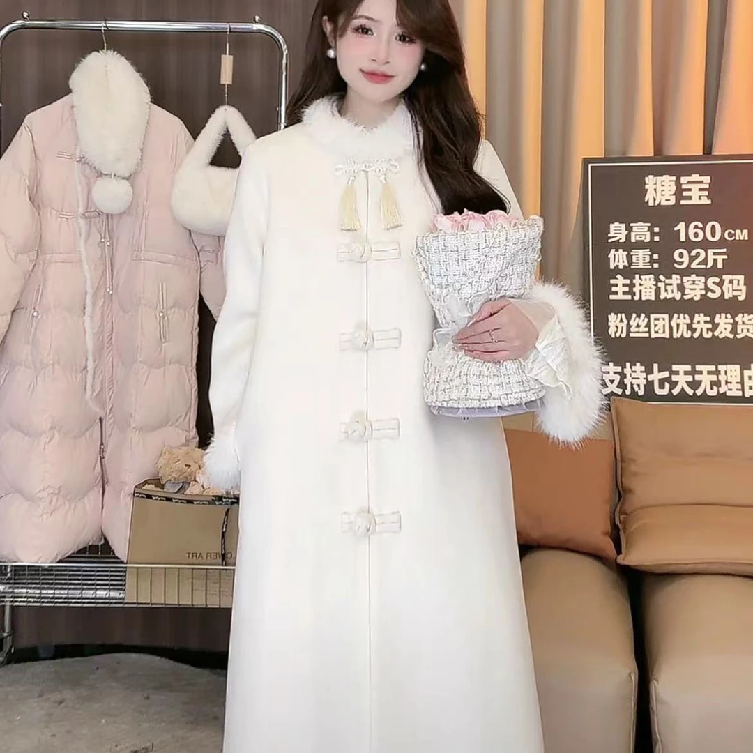 欣儿优选●【白茶】外套Q3WT5555秋冬时尚百搭中长款设计感上衣