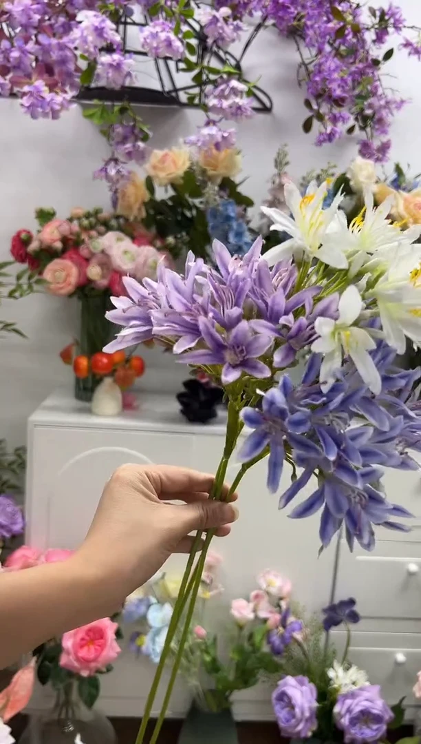 3枝混色百子莲
