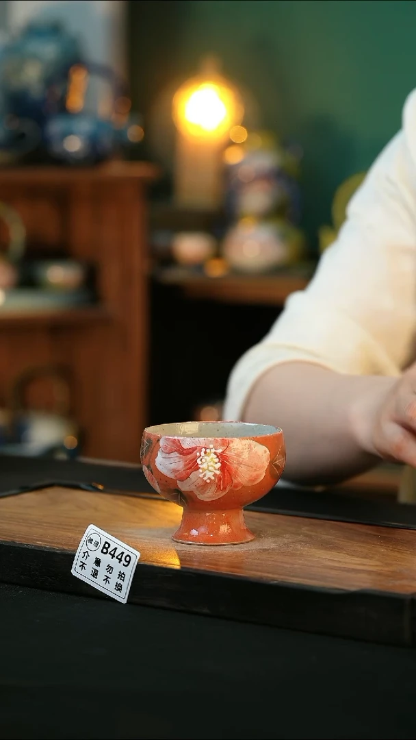 杯手绘心瓷陶瓷浮力