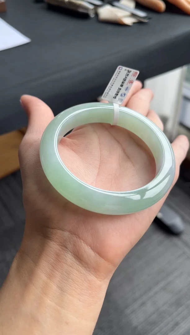 未镶嵌手镯翡翠57号57.8*12.4*9.4正圈