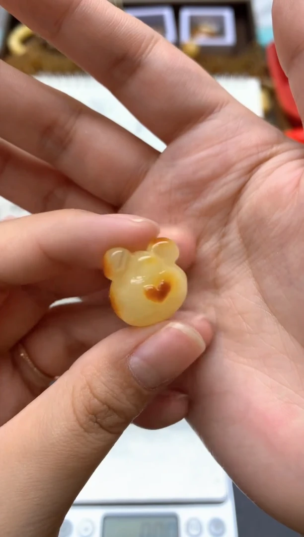 【闪购商品】琥珀珠宝奇石未镶嵌005琥珀蜜蜡花粉冰花小坑介意勿拍