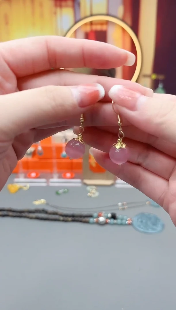 未镶嵌耳钉玛瑙/玉髓301