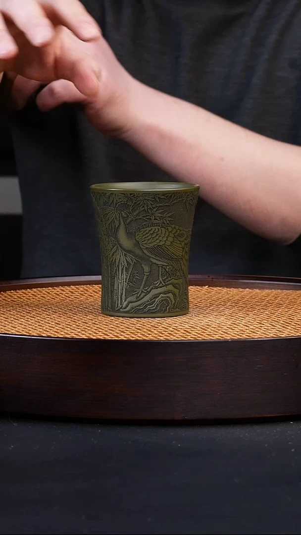 茶杯紫砂宜兴全手工原矿紫砂杯