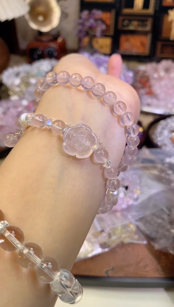 【闪购商品】水晶手链银S925镶嵌1330手串