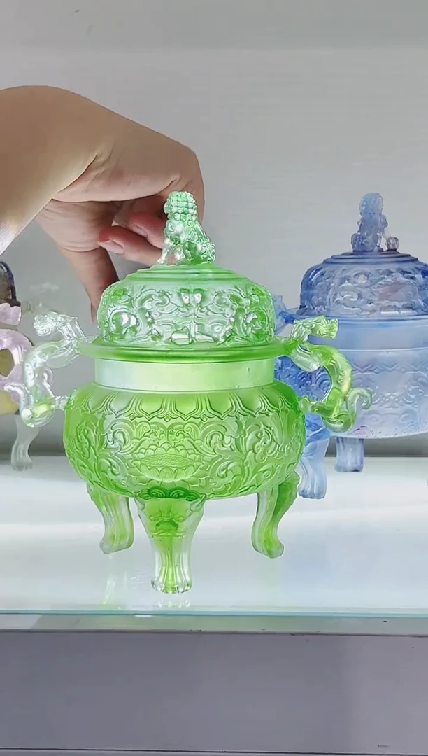 手工艺品琉璃古法琉璃帝王炉