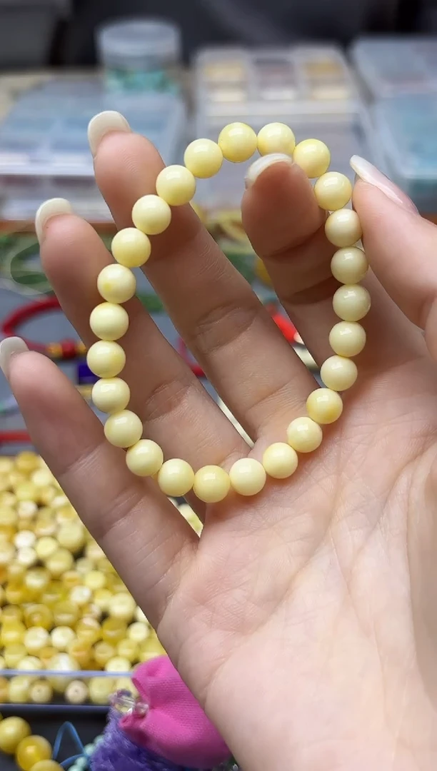 裸石蜜蜡未镶嵌蜜蜡手串7mmYN