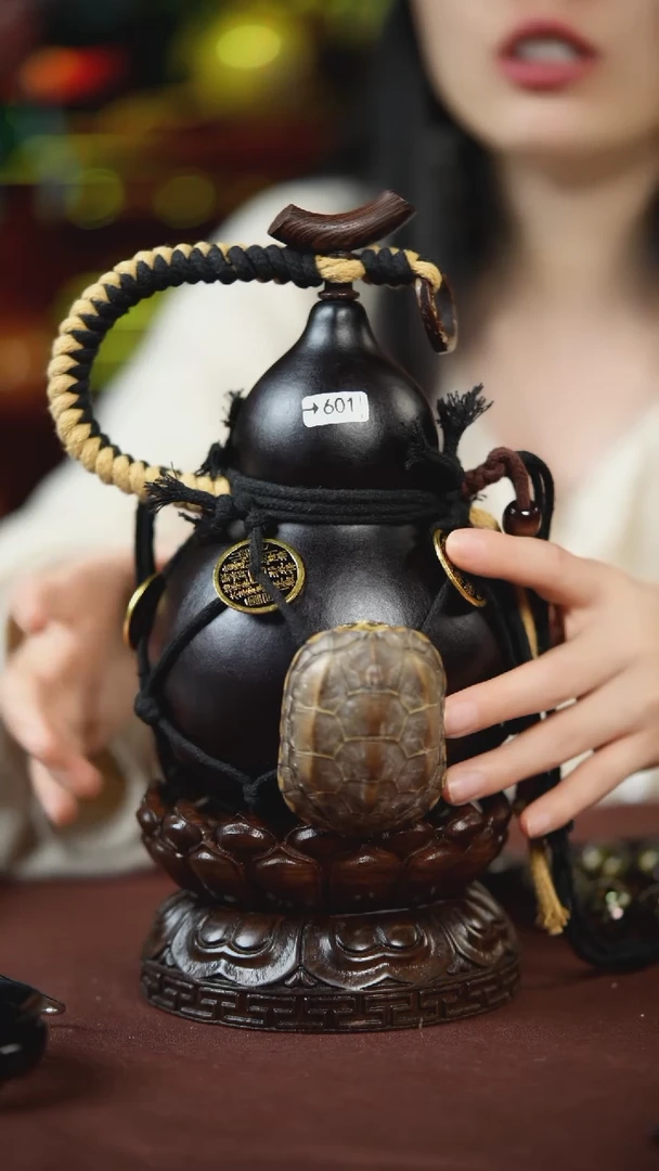 【闪购商品】601号500ml左右的非遗漆器酒葫芦