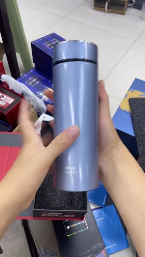 高硼硅玻璃无手柄款万象保温杯h199-550ml兰