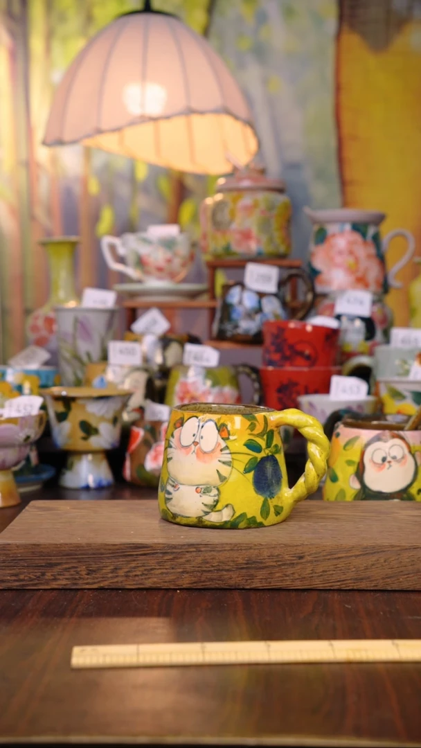 摆件泥垚手作 景德镇手工手绘器物