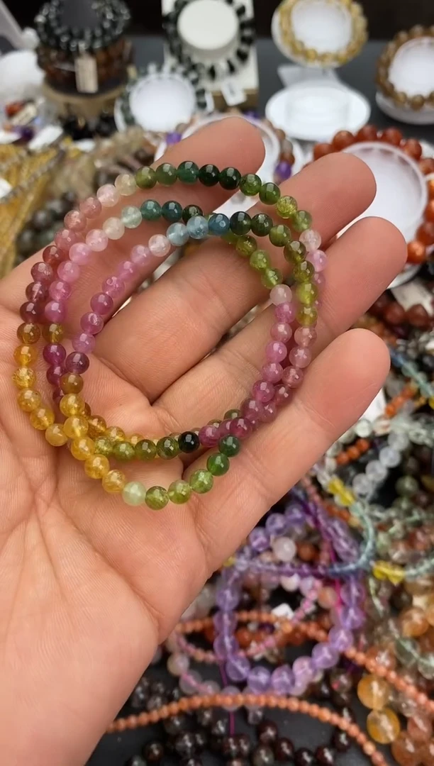 未镶嵌手链碧玺手链