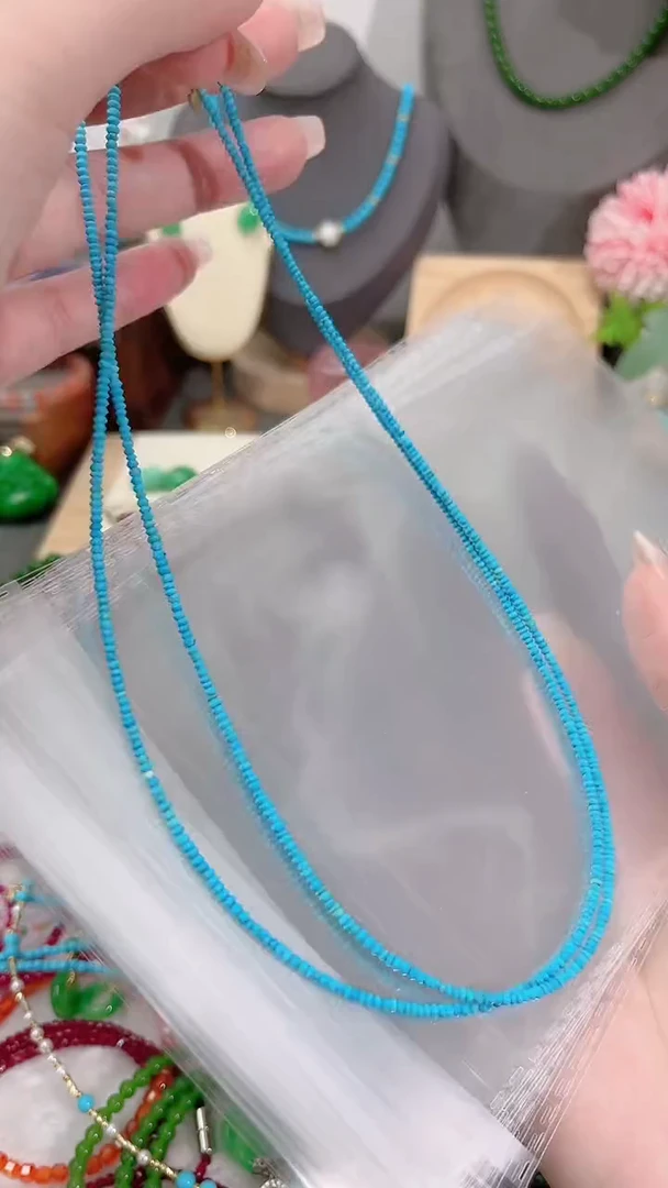 颈饰银S925镶嵌水晶小算盘松97