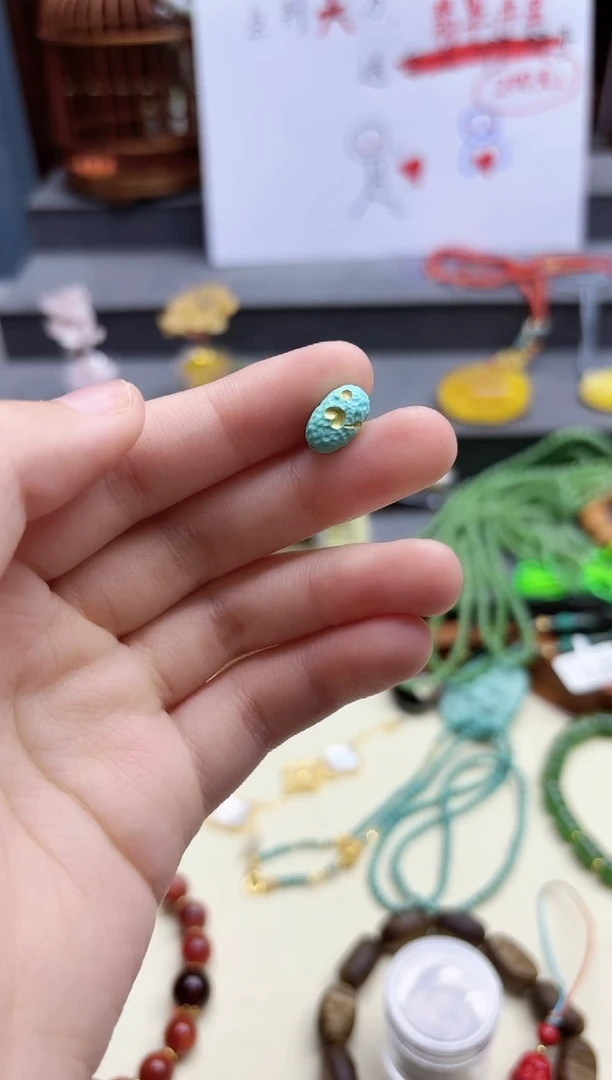 未镶嵌绿松石挂件松石配饰SH