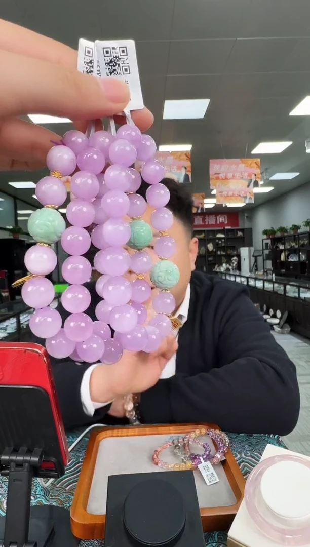 未镶嵌锂辉石手链152DY 多样性发一件 约10mm