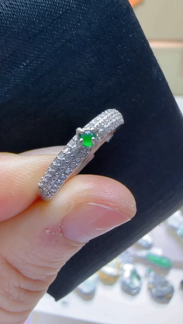 【闪购商品】翡翠戒指银S925镶嵌多样性团购发一件