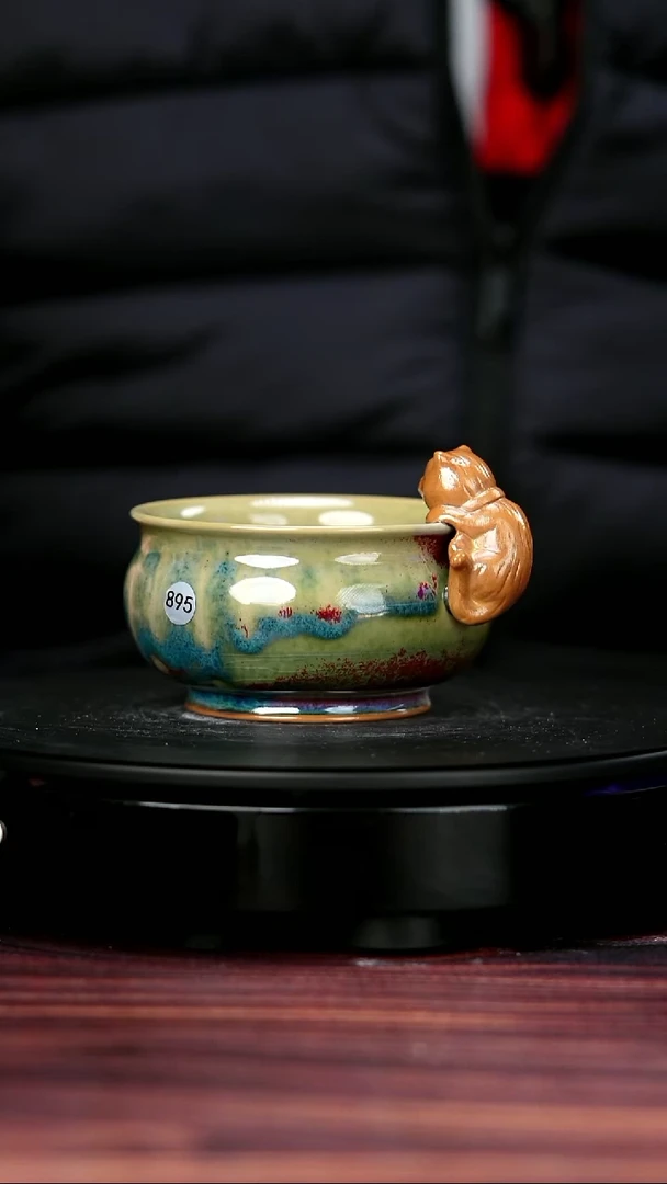 其他895#李盼龙一级品原矿钧瓷小猫卢氏杯
