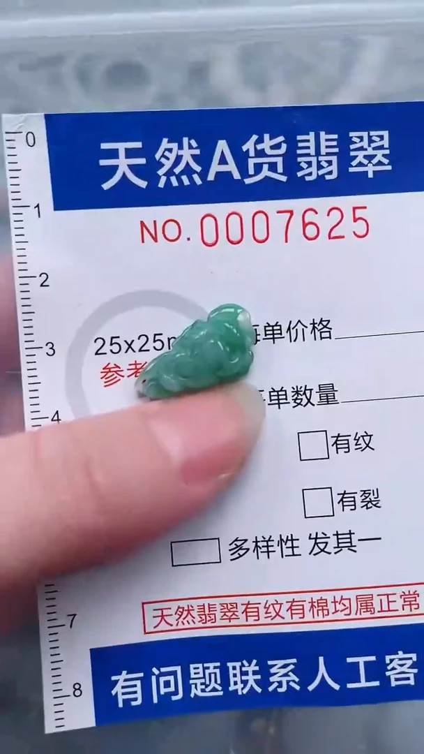翡翠未镶嵌吊坠(不含链)1