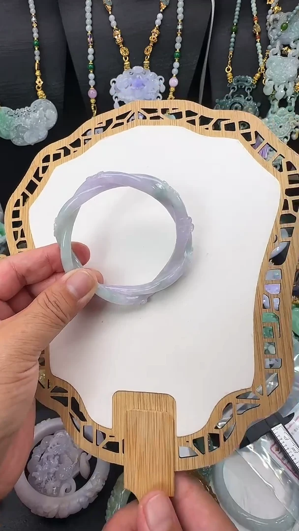 未镶嵌定制翡翠手镯3980