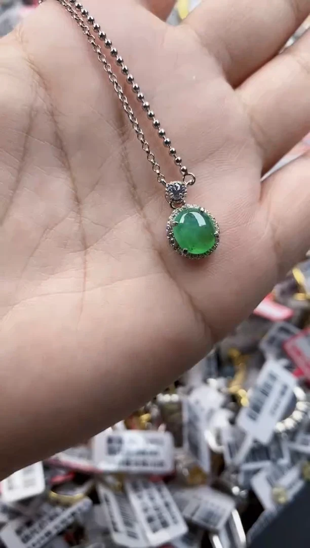 翡翠戒指银S925镶嵌110000   10