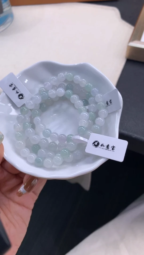 未镶嵌手串翡翠FC425 翡翠手串 多样性发其一