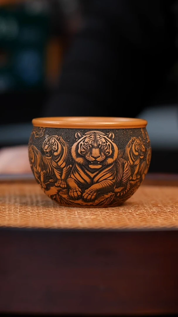 茶杯紫砂宜兴原矿全手紫砂杯